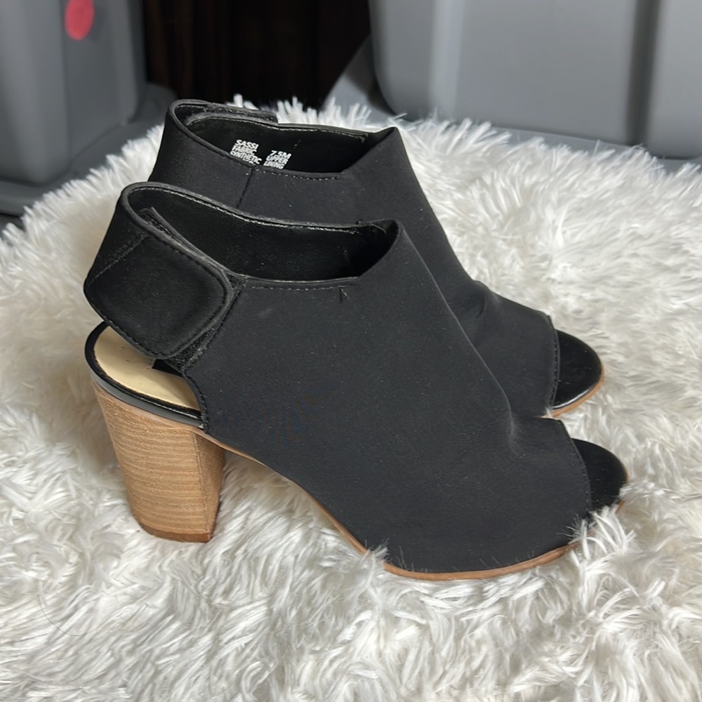 Steven By Steve Madden Sassi Fabric Peep Toe Bloc… - image 1